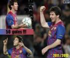 Leo Messi, 2011-2012 Ligi İspanya tarihinin en golcü